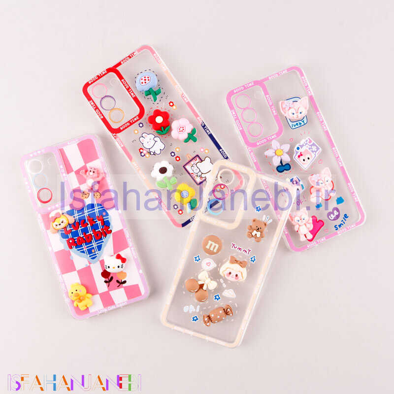 اصفهان جانبی-قاب عروسکی برجسته Good Time محافظ لنزدار Samsung Galaxy S21 FE