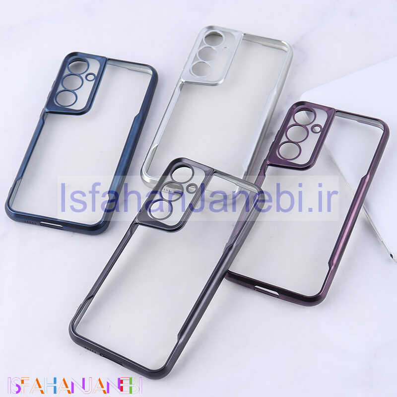 اصفهان جانبی-قاب ژله ای شفاف سامسونگ Galaxy A55 طرح تیتانیوم محافظ لنزدار