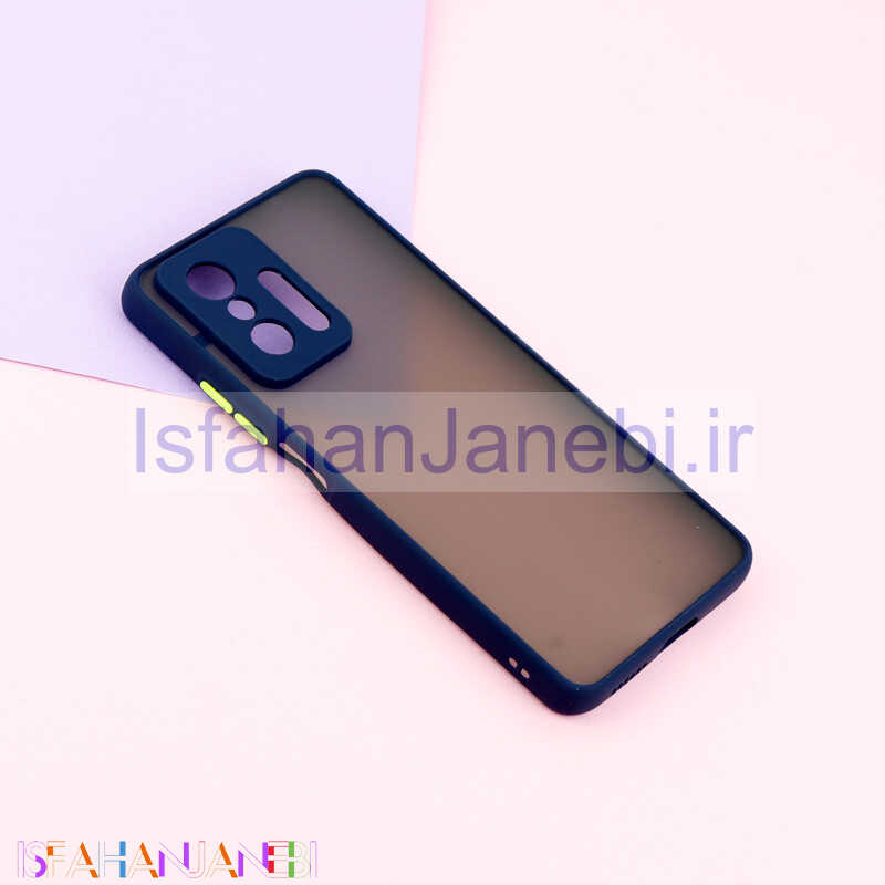 اصفهان جانبی-قاب PC مات محافظ لنز دار Xiaomi 11T / 11T Pro سرمه ای