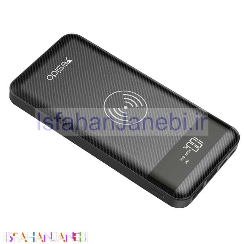 اصفهان جانبی-پاور بانک بی سیم 10000 یسیدو Yesido YP-06 مشکی