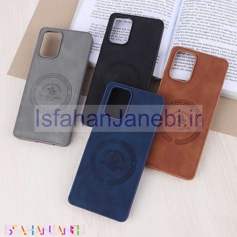 اصفهان جانبی-قاب چرمی Polo & Racquet Club شیائومی Redmi Note 10 4G / 10s طرح مگ سیف