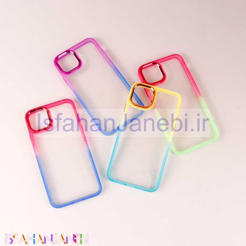 اصفهان جانبی-قاب PC شفاف متال ایرون دو رنگ iPhone 11 Pro Max