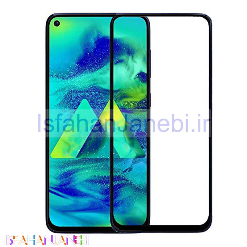 اصفهان جانبی-گلس تمام چسب Samsung M40 مشکی