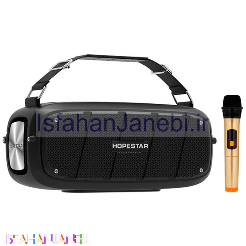 اصفهان جانبی-اسپیکر بلوتوثی رم و فلش خور Hopestar A20 Pro + میکروفون