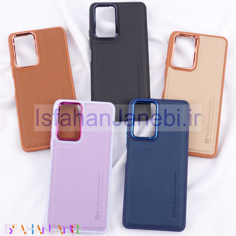 اصفهان جانبی-قاب چرمی Puloka متال ایرون Xiaomi Redmi Note 10 Pro 4G