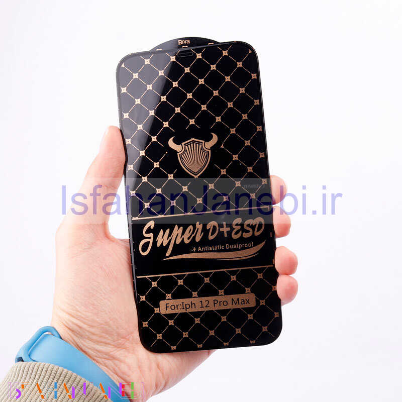 اصفهان جانبی-گلس Super D + ESD Anti Static آیفون iPhone 12 Pro Max