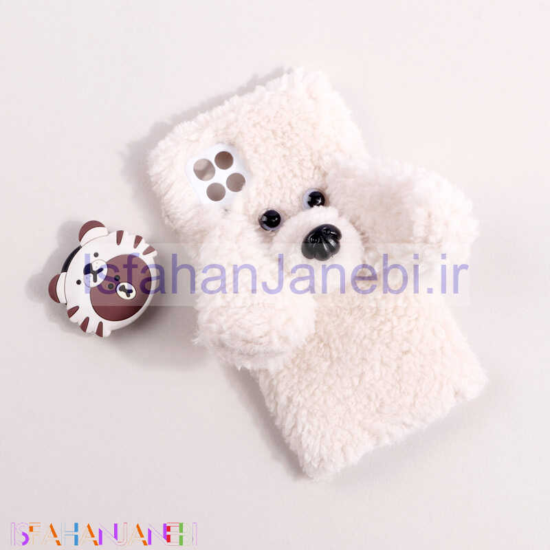 اصفهان جانبی-قاب پولیشی سگ پشمالو محافظ لنزدار Samsung Galaxy A12