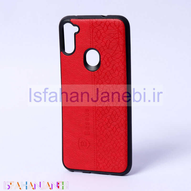 اصفهان جانبی-قاب چرمی BASEUS سامسونگ Samsung Galaxy A11 قرمز