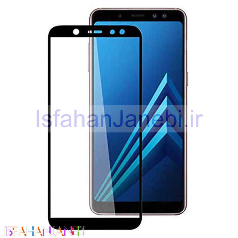 اصفهان جانبی-گلس شیشه ای تمام چسب Samsung Galaxy A6 2018