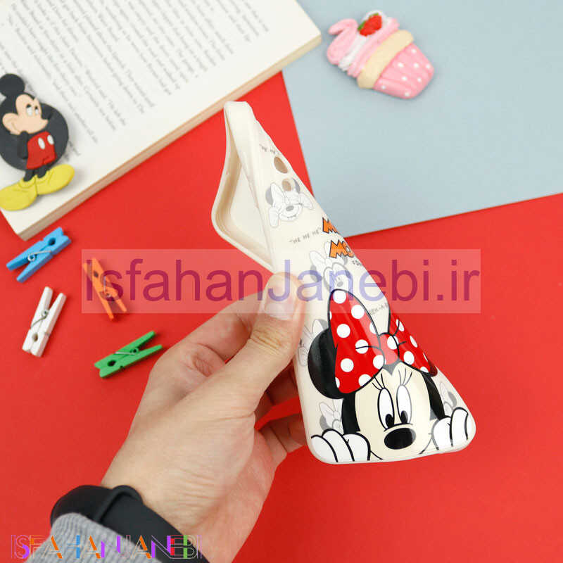 اصفهان جانبی-قاب سیلیکونی سفید محافظ لنزدار طرح میکی موس 1 سامسونگ Samsung Galaxy A30s / A50s