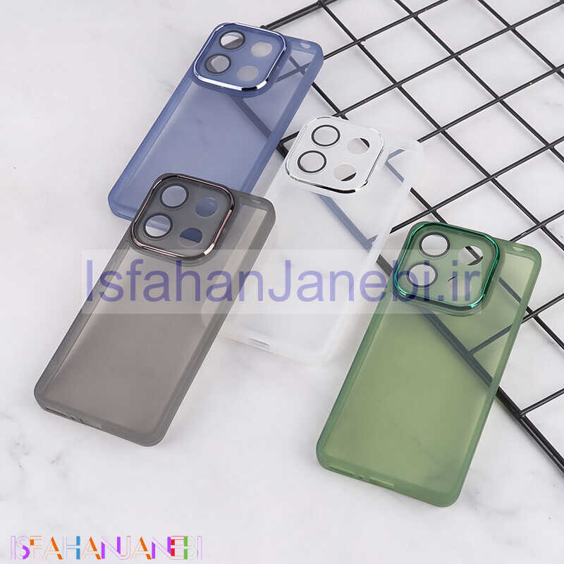 اصفهان جانبی-قاب Space شیائومی Redmi Note 13 4G دور محافظ متال محافظ لنزدار