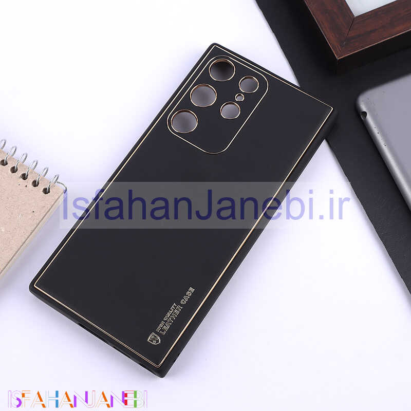 اصفهان جانبی-قاب چرمی My Case سامسونگ Galaxy S23 Ultra محافظ لنزدار دور رنگی