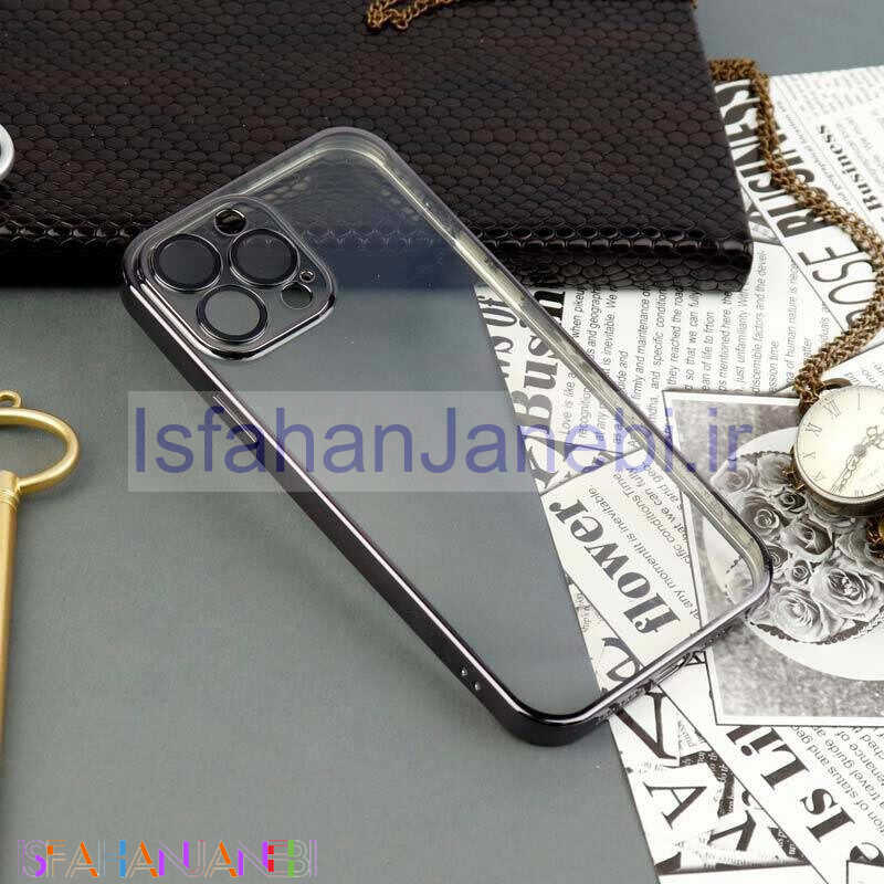 اصفهان جانبی-قاب ضد ضربه پشت شفاف محافظ لنز دار آیفون iPhone 13 Pro Max