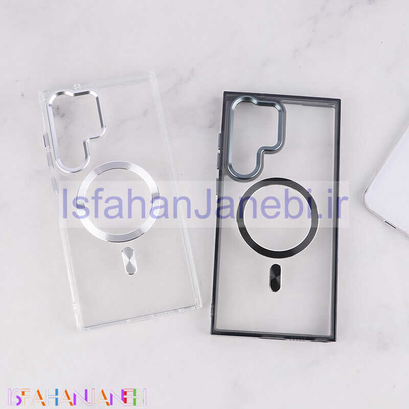 اصفهان جانبی-قاب ژله ای مگ سیف سامسونگ Galaxy S23 Ultra دور محافظ لنز متال