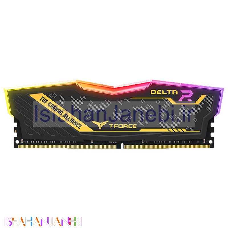 اصفهان جانبی-رم کامپیوتر TeamGroup T-Force TUF Delta RGB DDR4 16GB 3200MHz CL16 Dual