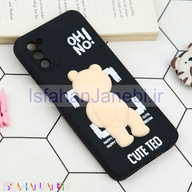 اصفهان جانبی-قاب سیلیکونی خرس TED محافظ لنزدار Samsung Galaxy A03s / A02s