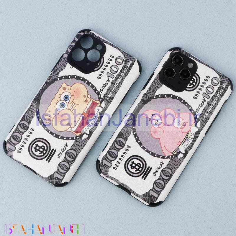 اصفهان جانبی-قاب ژله ای طرح باب اسفنجی محافظ لنزدار iPhone 11 Pro