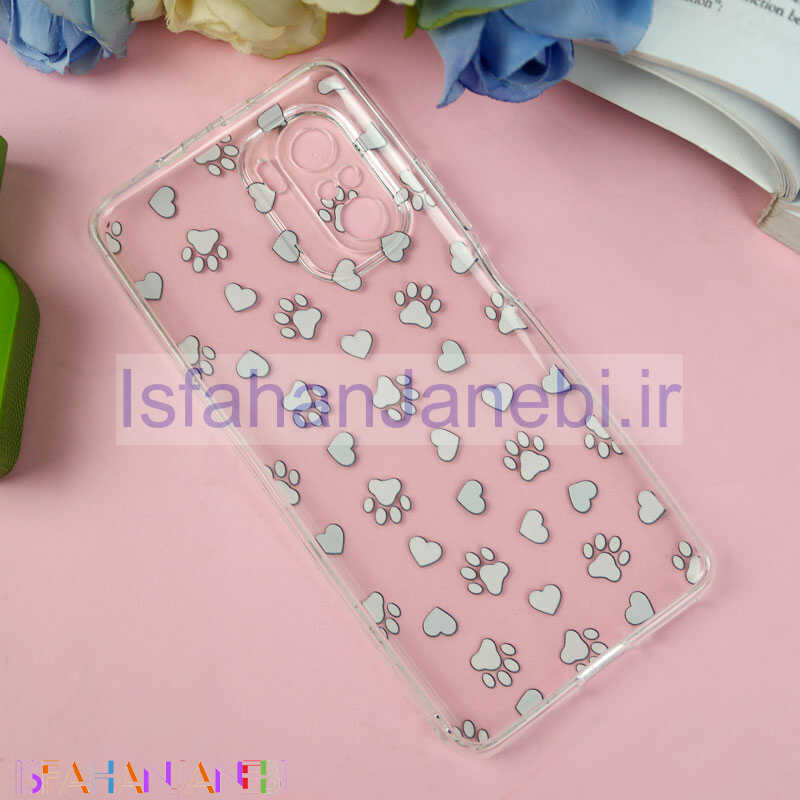 اصفهان جانبی-قاب ژله ای شفاف طرحدار ردپا Xiaomi Poco F3