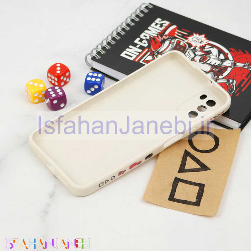 اصفهان جانبی-قاب سیلیکونی محافظ لنزدار طرح اسکویید گیم Xiaomi Poco M3 کد 5