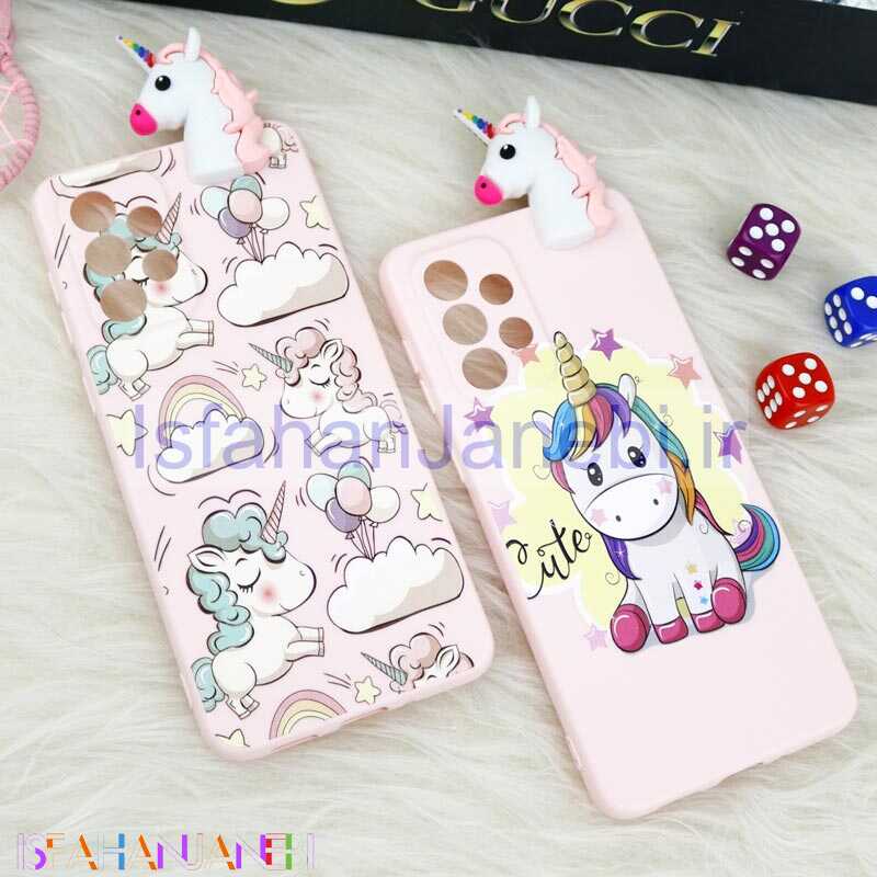 اصفهان جانبی-قاب سیلیکونی محافظ لنزدار یونیکورن Samsung Galaxy A33 5G