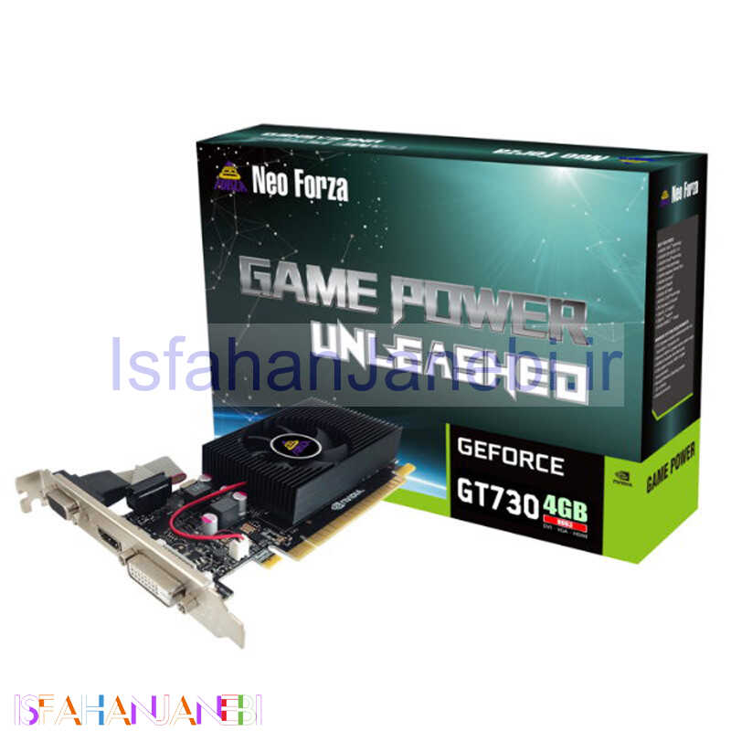 اصفهان جانبی-کارت گرافیک NeoForza GeForce GT730 4GB DDR3 64Bit