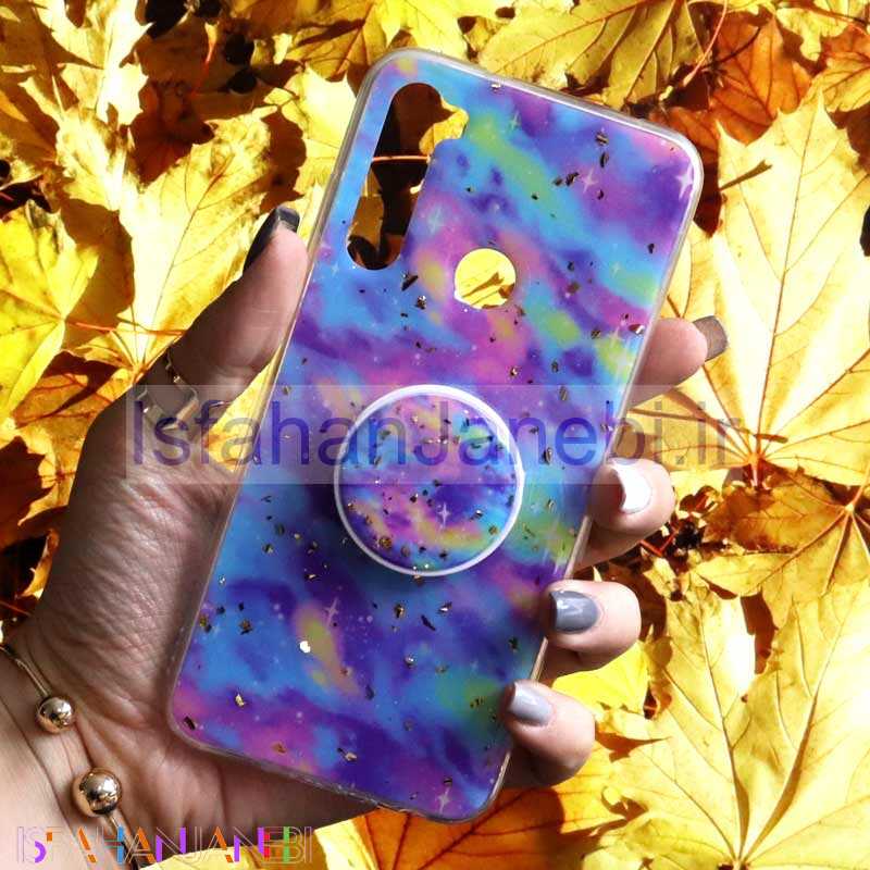 اصفهان جانبی-قاب رنگین کمانی پاپ سوکت دار خرچنگی کد5 شیائومی Redmi Note 8