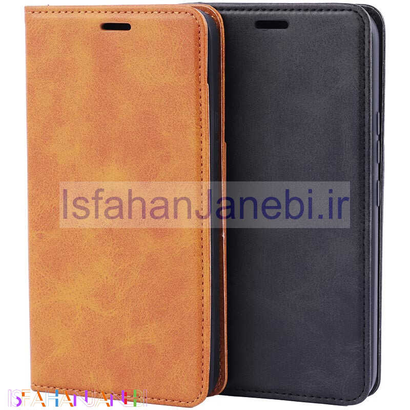 اصفهان جانبی-کیف چرمی Santa Barbara محافظ لنزدار Samsung Galaxy A54