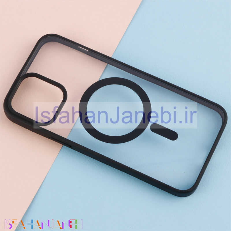 اصفهان جانبی-قاب PC شفاف دور رنگی مگ سیف iPhone 12 Pro Max