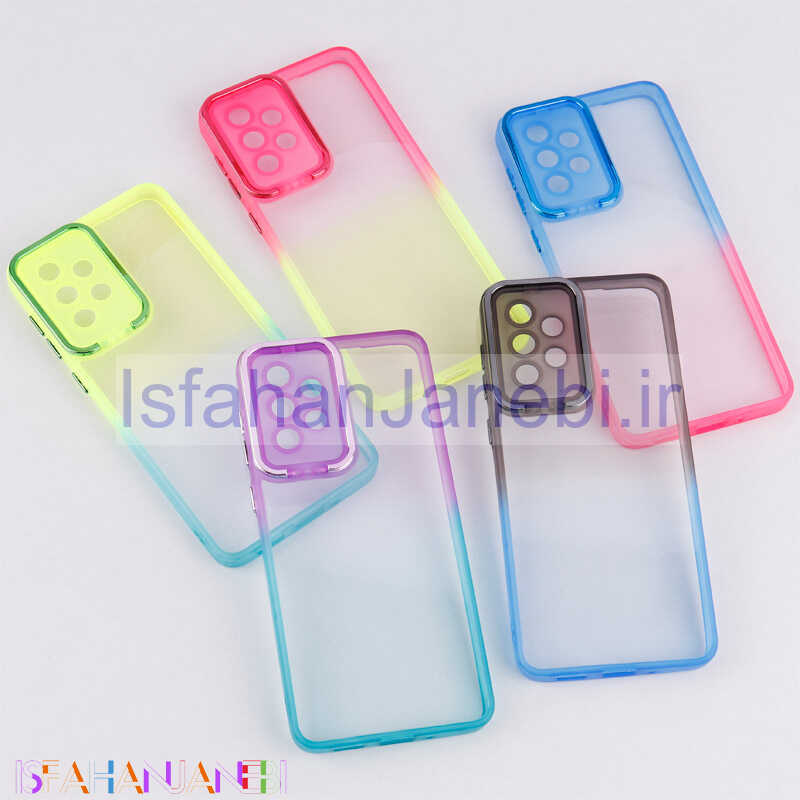 اصفهان جانبی-قاب ضد ضربه استند شو دور رنگی محافظ لنزدار Samsung Galaxy A33 5G