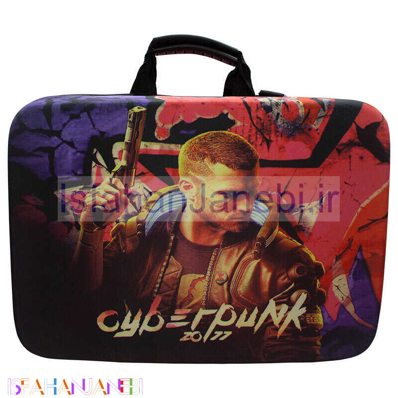 اصفهان جانبی-کیف کنسول بازی PS5 Slim طرح Cyberpunk 2077 کد 4