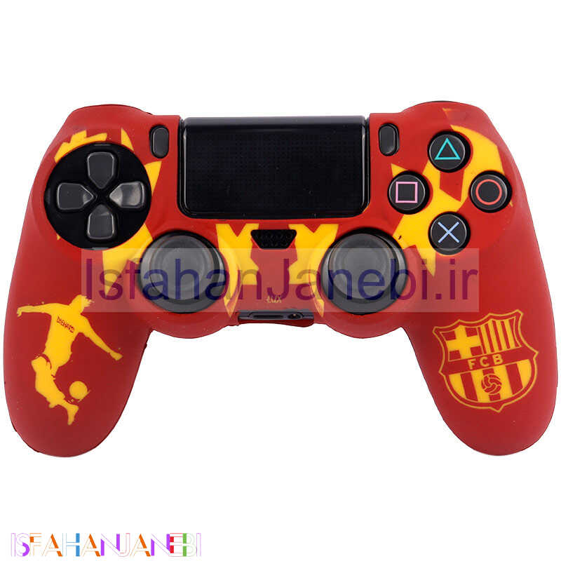 اصفهان جانبی-روکش دسته بازی PS4 طرح Barcelona قرمز زرد