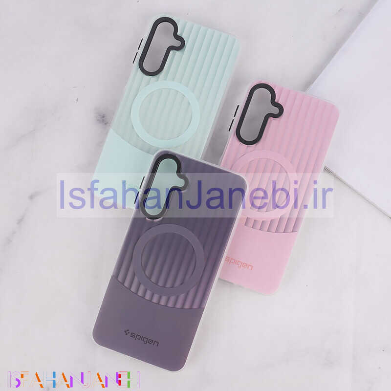 اصفهان جانبی-قاب Spigen 3D سامسونگ Galaxy A16 4G / A16 5G کرکره ای طرح مگ سیف