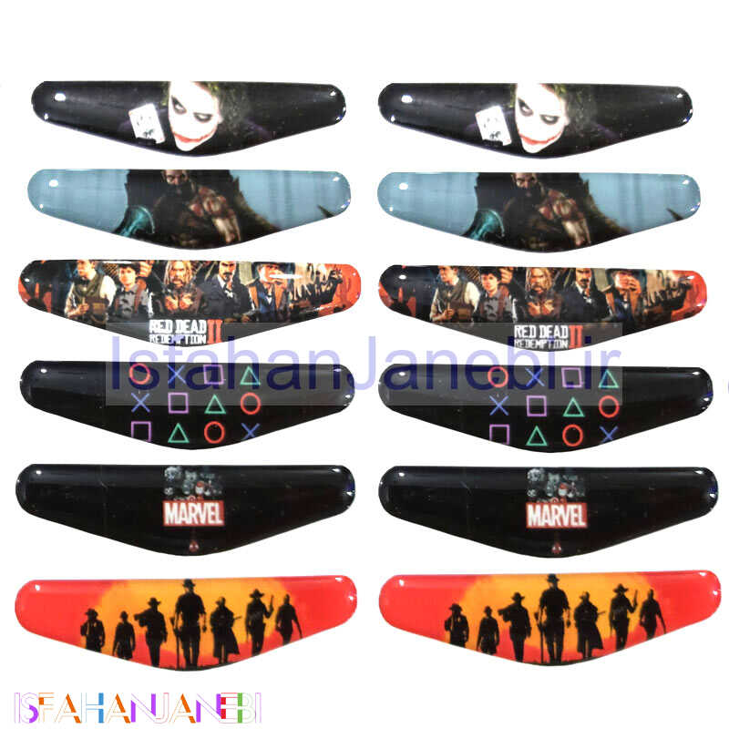 اصفهان جانبی-برچسب لایت بار ژله ای دسته بازی PS4 پک 20 عددی