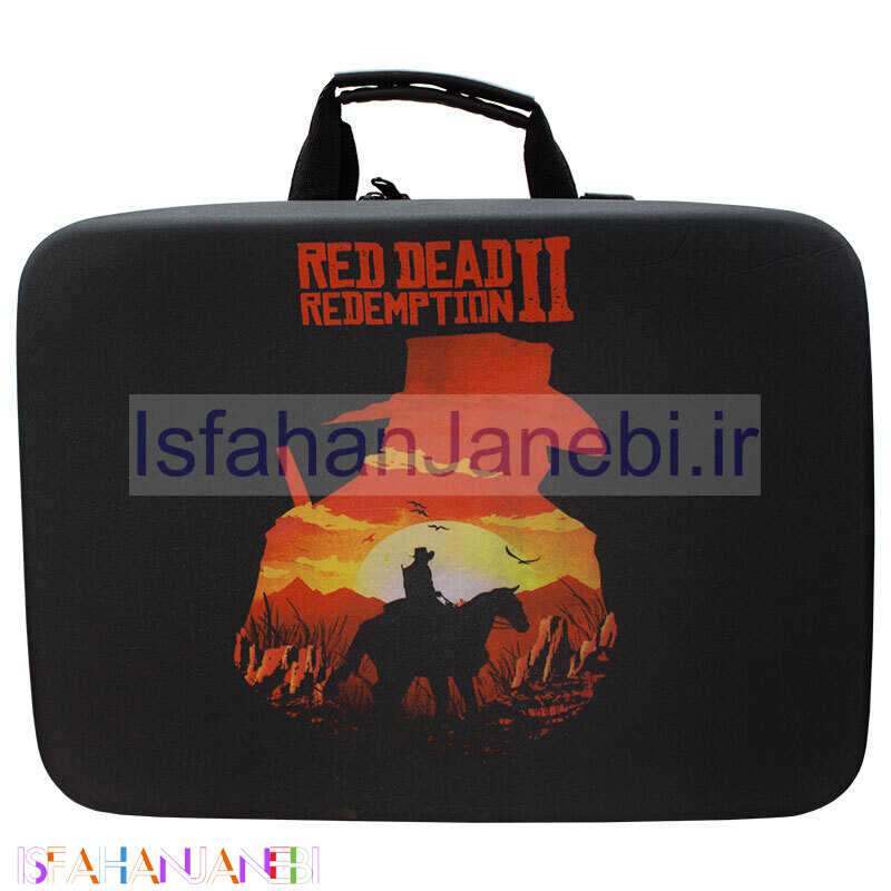 اصفهان جانبی-کیف کنسول بازی PS5 Slim طرح Red Dead Redemption 2 کد 10