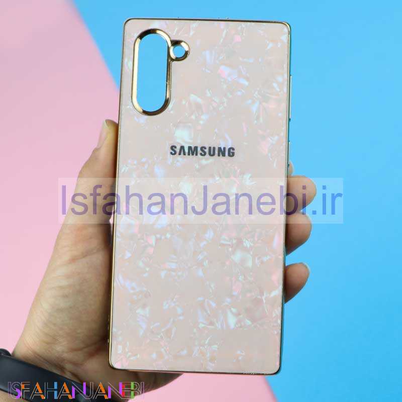 اصفهان جانبی-قاب ماربل ژله ای یخی Samsung Note 10 طلایی