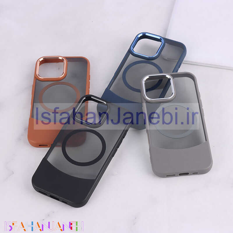 اصفهان جانبی-قاب PC مگ سیف آیفون iPhone 16 دو تکه