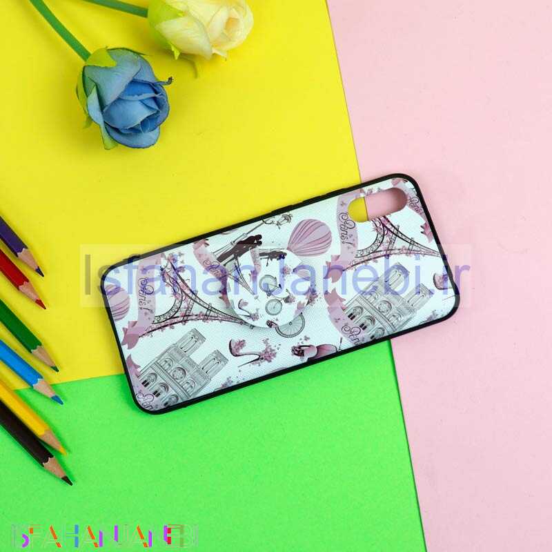 اصفهان جانبی-قاب فانتزی برجسته + پاپ سوکت طرح ایفل شیائومی Redmi 9A سری D