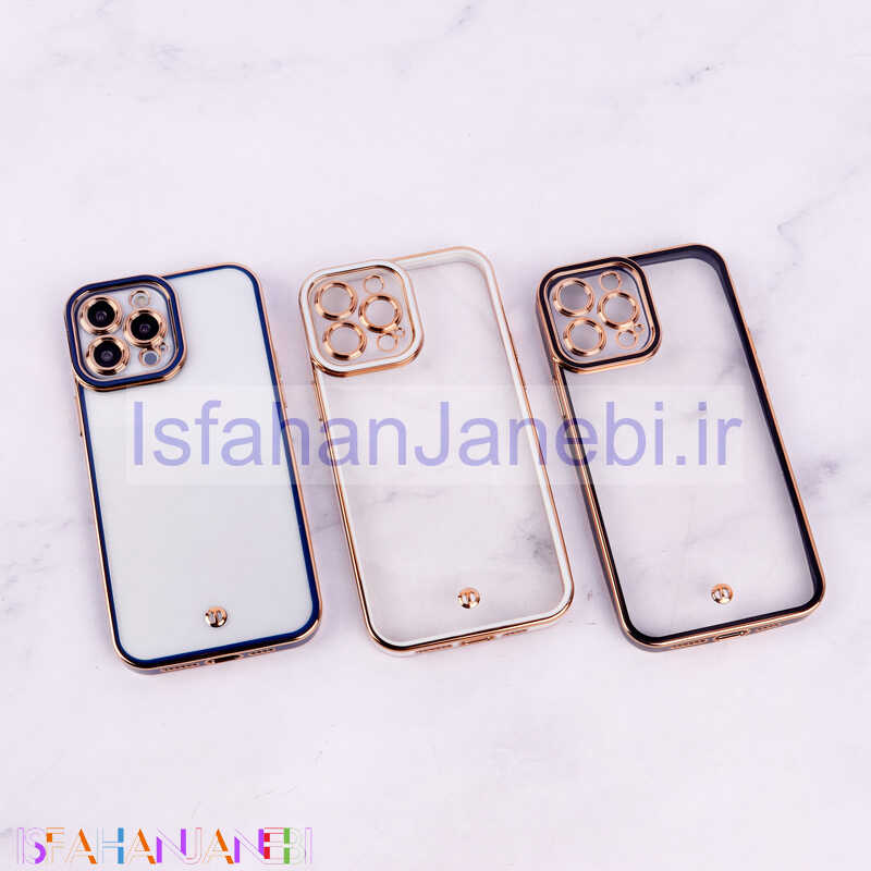 اصفهان جانبی-قاب Space آیفون iPhone 13 Pro Max دور رنگی محافظ لنزدار