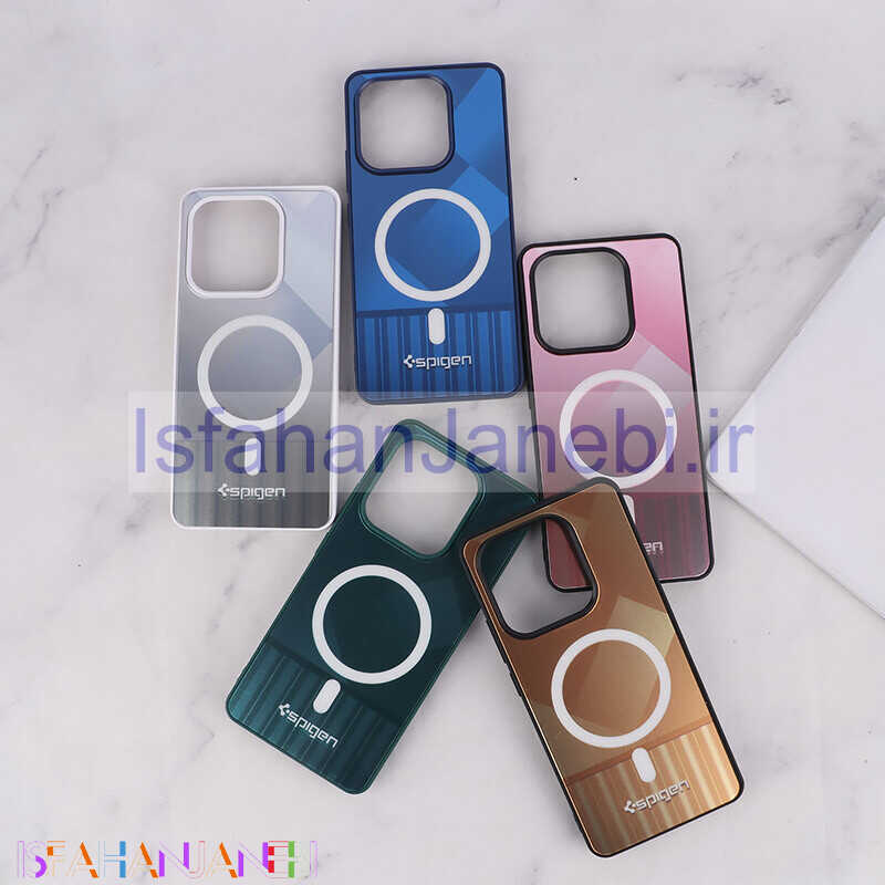 اصفهان جانبی-قاب Spigen شیائومی Redmi Note 14 طرح مگ سیف