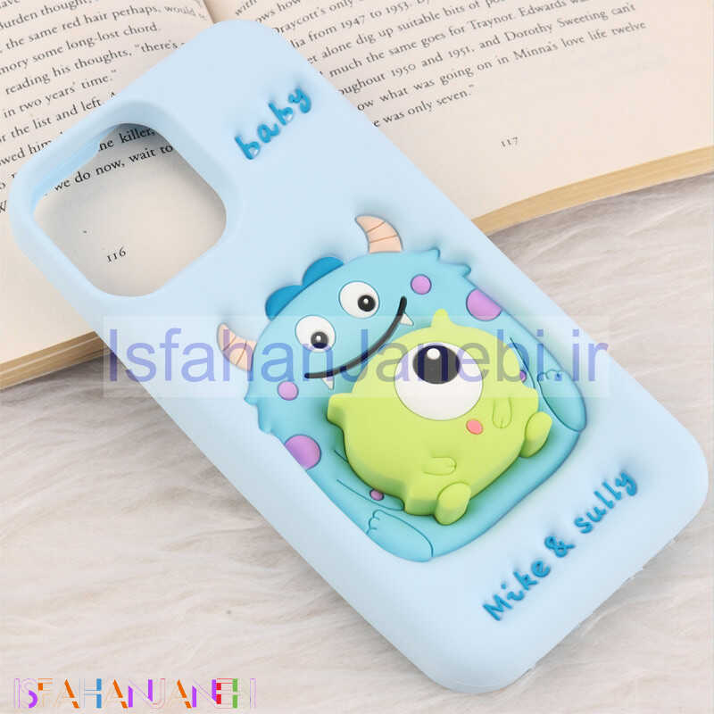 اصفهان جانبی-قاب عروسکی Vip Max آیفون iPhone 12 Pro Max / 13 Pro Max پاپ سوکت دار طرح Mike & Sully