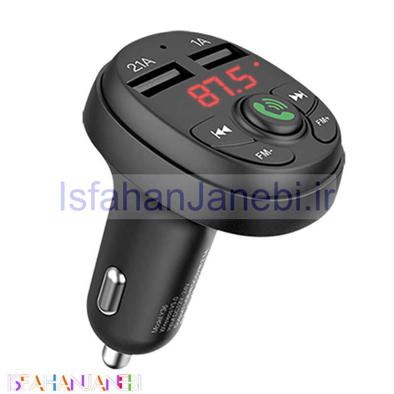 اصفهان جانبی-FM Player بلوتوثی + شارژر فندکی Yesido Y36