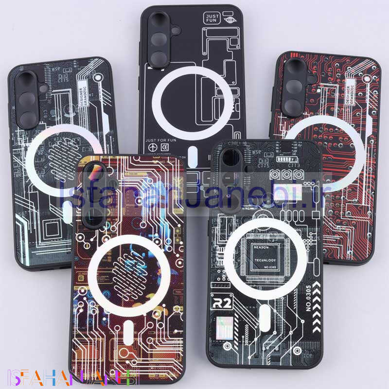 اصفهان جانبی-قاب PC طرحدار MagSafe محافظ لنزدار Samsung Galaxy S23 FE 5G