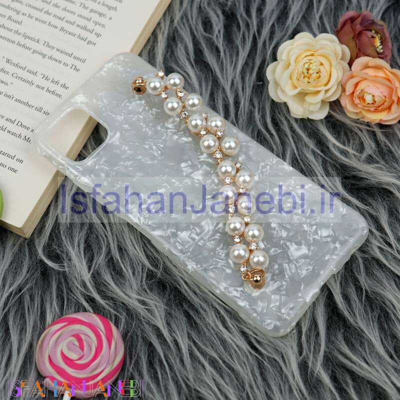 اصفهان جانبی-قاب ماربل هولدر دستی مرواریدی Samsung Galaxy A22 5G