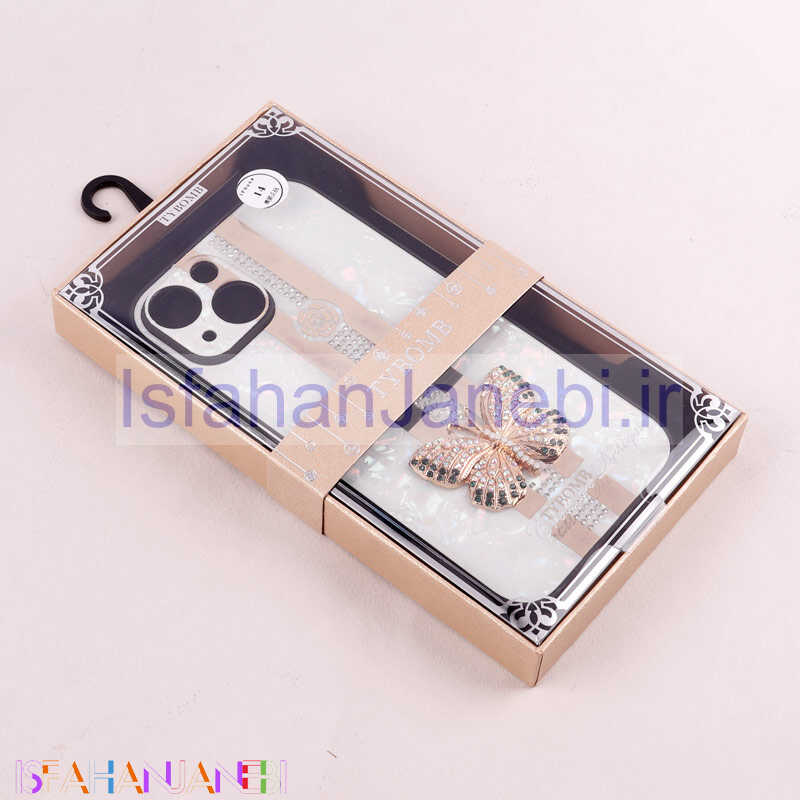 اصفهان جانبی-قاب طرح پروانه ای محافظ لنزدار برجسته iPhone 14