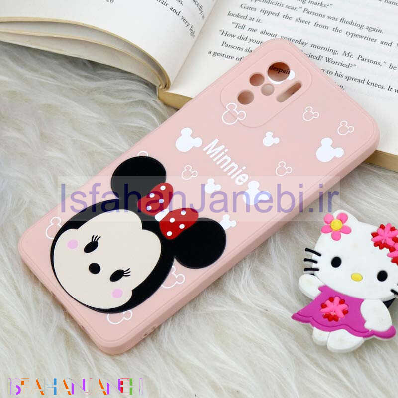 اصفهان جانبی-قاب سیلیکونی عروسکی محافظ لنزدار طرح مینی موس Xiaomi Redmi Note 10 / Redmi Note 10s