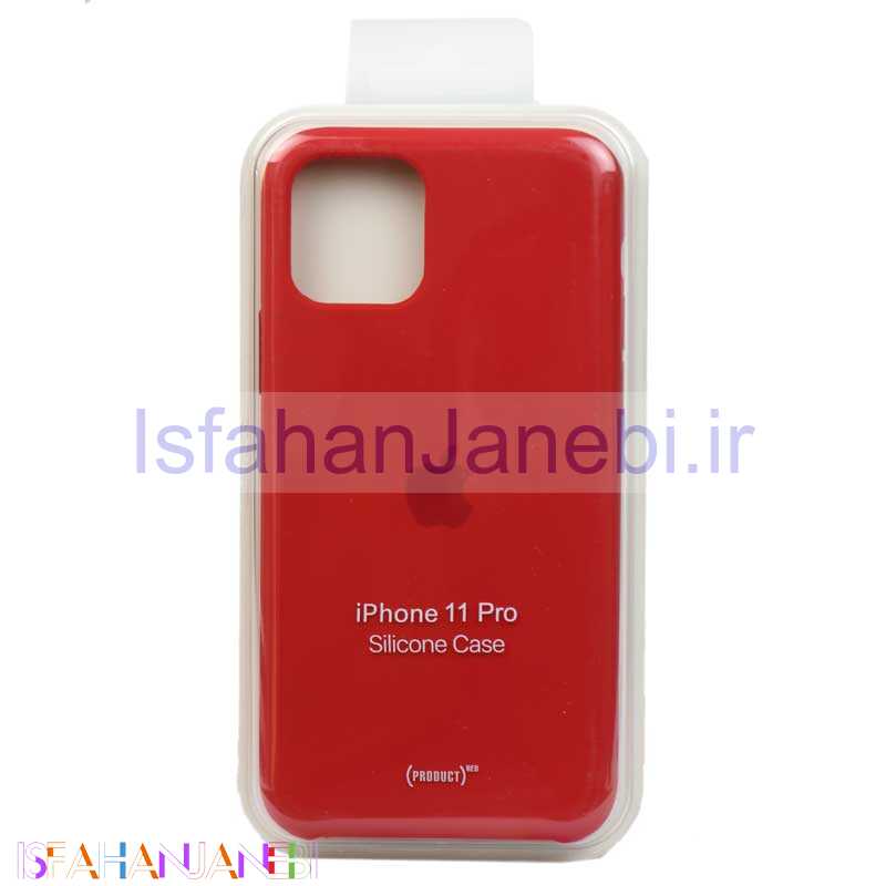 اصفهان جانبی-قاب سیلیکونی اصلی iPhone 11 Pro قرمز
