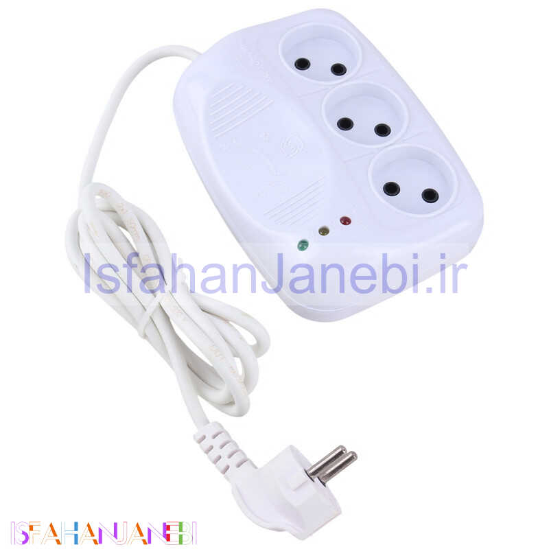 اصفهان جانبی-محافظ برق یخچال و فریزر 3 خانه تیراژه S4000 با کابل 1.8 متری