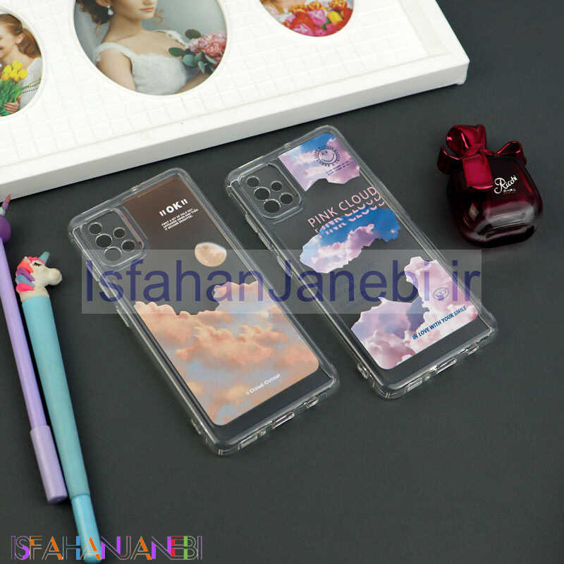 اصفهان جانبی-قاب ژله ای شفاف طرحدار محافظ لنزدار Samsung Galaxy A51