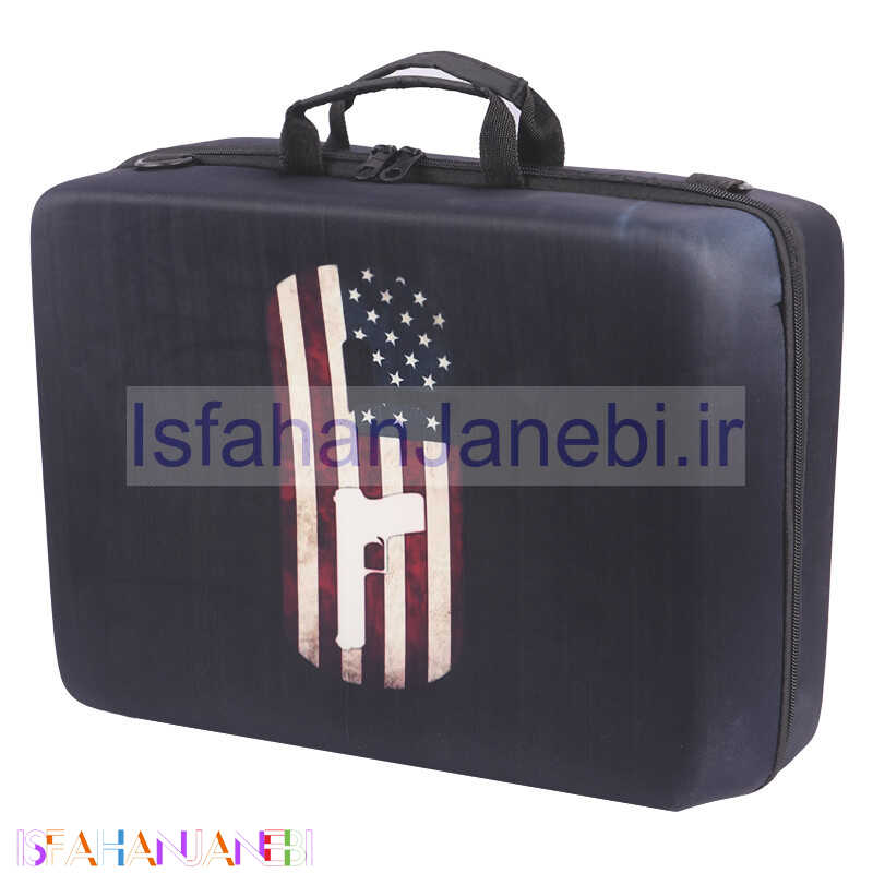 اصفهان جانبی-کیف کنسول بازی PS5 طرح پرچم آمریکا و اسلحه