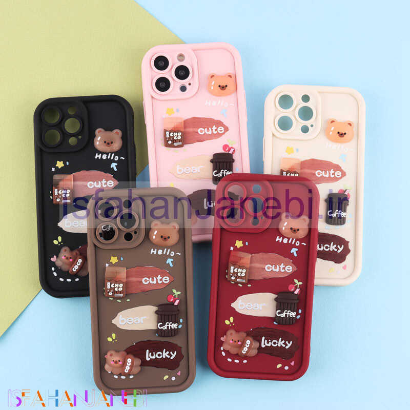 اصفهان جانبی-قاب سولید کیس عروسکی پاستیلی محافظ لنزدار iPhone 13 Pro Max